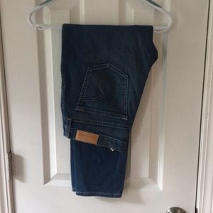 Big Star cropped jeans.